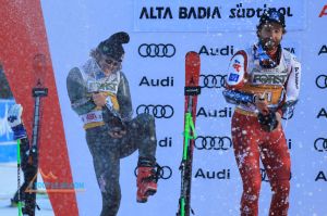 Coupe du monde de slalom - Clément Noël sur le podium d'Alta Badia