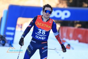 Tour de ski - Jules Lapierre 2e de la montée au Cermis